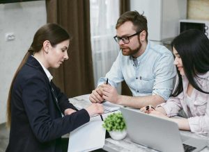 Discussing finances